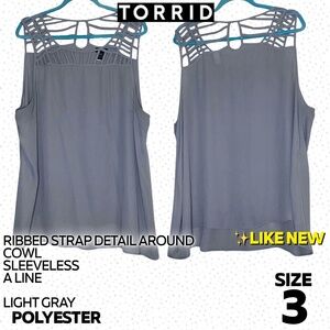 Torrid strap detail blouse